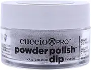 Cuccio Pro Nail Colour Dip System Small Powder Polish 14 g, 5538 Silver With Silver Glitter, 14 g