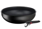 Tefal Ingenio Eco Resist Hard Anodised Induction Compatible 28cm Wok with Handle