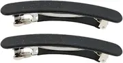 2Pcs Hair Clip Fashion Ponytail Alloy Spring Hair Barrettes Hair Clamps, Black