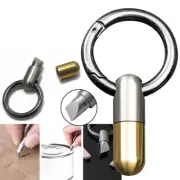 Cutter Portable Keychain Cutting Tool Key Ring Split Outdoor Mini Capsule Knife