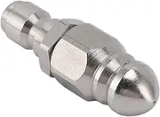 Stainless Steel High Pressure Washer Drain Sewer Cleaning Pipe Jetter Spray Plug Drain Hose Nozzle for Efficient Water Pipe Cleaning