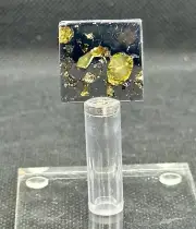 GEM QUALITY SEYMCHAN METEORITE PALLASITE SQUAR 5,82 g