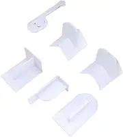 MAGICLULU 6-Piece Cake Scrapers Set Flattener Smoother for Fondant Sugar Paste Abs Material Easy to Clean
