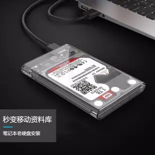 ORICO 透明外接盒 2.5英吋 USB3.0 筆電行動外接盒 固態機械硬碟外接盒 CP值高（2139）