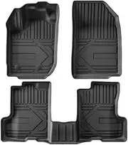 Floor Mats Compatible with Renault Dacia Duster 2018-2024 TPE Carpet Floor Liners WP Trunk Mats Foot Pad Fuel Version(3PCS Left Rudder)
