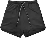 [Generic] Men's Workout Running Gym Shorts 2 in 1 Athletic Shorts with Pockets and Zipper Pocket for Trainning