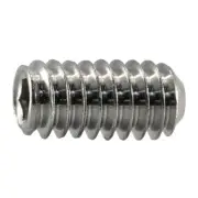 1/4"-20 x 1/2" 18-8 Stainless Hex Socket Headless Set Screws (12 pcs.)