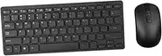 Angoily Ergonomic Wireless Keyboard and Mouse Set 2.4g Computer Keyboard Mouse for Laptop Tablet