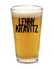 Lenny Kravitz - Rock & Roll - 16oz Pint Beer Mixing Glass Pub Barware Liquor 22