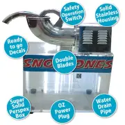 Hawaiian Sno Snow Cones Machine Shaved Ice Commercial - ICE SHAVER Machines