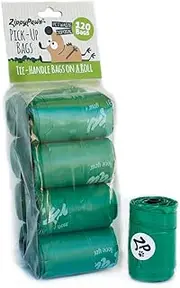 ZippyPaws Pet Waste Bag 8 Rolls (120 Bags), Teal