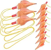 HOOTNEE 10pcs Conch Whistle Natural Shell Shaped Noise Maker Decorative Party Favor Travel Keepsake with Lanyard for Home Decor and Birthday Celebrations