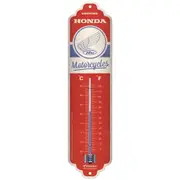 Nostalgic Art 28x6.5cm Thermometer Room Temperature Honda MC Motorcycles Vintage