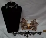 Woman's Steampunk Mask, Victorian Choker, Jewelry Halloween Prop Cost. Accessory