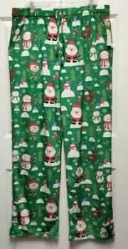 New Mens Christmas Lounge Sleep Pants XXL 2XL Micro Fleece Santa Mad Engine NWT