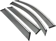 Compatible for Jeep Compass 2017 2018 Styling ABS Vent Sun Deflectors Guard Car Accessories 4Pcs/1Set Smoke Window Rain Visor