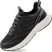 [RUNIC] Wide Toe Box Sneakers for Women - Extra Wide Width Lightweight Running Shoes, Breathable Walking Tennis Shoes with Arch Support and Non-Slip Rubber Outsole