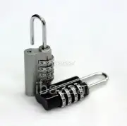 2 x Luggage Padlock 4Dial Security Combination Pad Lock