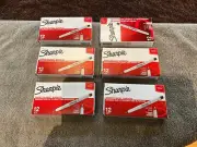 New Sharpie Ultra Fine Point pens Black 6 boxes 72 pens