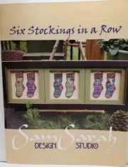 Sam Sarah SIX STOCKINGS IN A ROW Cross Stitch Chart