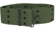 Olive Green OD Cotton Webbing GI Belt Pistol 44"x2" ArmyStyle Cadets School Camp