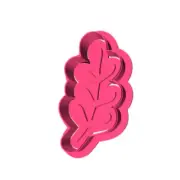 Leaf (Rounded) - Cookie cutter and embosser stamp set *FREE AUS POST*