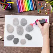 20 Pcs Painting Stone Child Smooth Beach Pebbles Kindness Stones