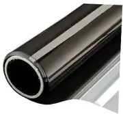 Reflective Window Film Mirror One Way Daytime 23.6 Inch x 6.5 Feet Black Silver