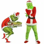 Cosplay Costume How the Grinc h Stole Xmas Christmas Cosplay Props Suit XL