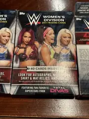 WWE Total Divas 2017 trading cards Box ~40 Cards~ Look 4 Autographs, Kiss Cards