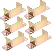 FELTECHELECTR Sturdy Bed Rail Bracket Set 6pcs Bed Frame Hardware Easy to Install for Boys and Girls