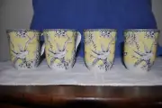 222 Fifth Adelaide Yellow Cups Set Of 4