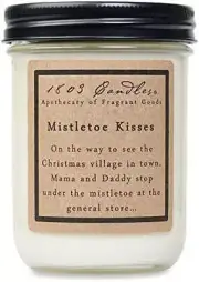 - 14 Oz. Jar Soy Candles - (Mistletoe Kisses)