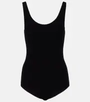 [Magda Butrym] Magda Butrym Scalloped open-back bodysuit AU 4 black