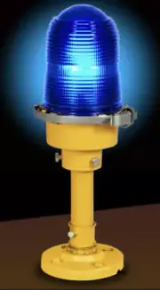 New Airfield Airport Taxiway Runway Light Aviation Table Lamp Desk Lamp Blue
