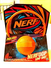 Nerf Sports Nerfoop Ball with Hoop Orange Complete Basketball System