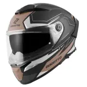 FF118 Vilial Matt Black Brown Full Face Helmet