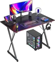 CubiCubi Gaming Desk 32 Inch PC Computer Desk, Home Office Table Gamer Workstation, Simple Game Table, Black