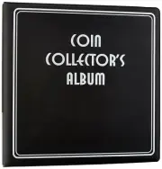12 BCW 3 Album Coin Collectors Black -3 Ring Binder