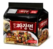 Paldo Ramen Jajangmyeon 4pack Set Instant Black Bean Noodle Food