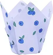 24 PME Tulip-Shaped Muffin Cases, Blueberry