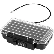 Portable Safe Box Waterproof Travel Safe 4 Digit Combination Case Anti-Theft≈;