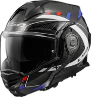 LS2 FF901 Advant X Future Carbon Helmet, black-white-blue, Size L for Men Black White Blue