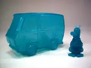 Scooby-Doo Tiny Mights Scooby Rare Blue Glow In The Dark Figure Culture Fly 2023