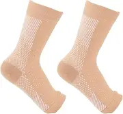 Compression Socks For Women | Toeless Compression Ankle Socks Open Toe Compression Socks | Foot Compression Sleeves For Ankle/Heel Support, Gym, Hiking, Running