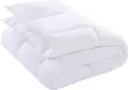 Lightweight Duvet, 200 GSM All Season Soft Comforter, Box Stitched Microfiber Quilt