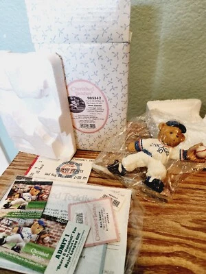 Cherished Teddies Chicago Cubs Ron Santo #905542 2001 NIB W Game Ticket Wrigley