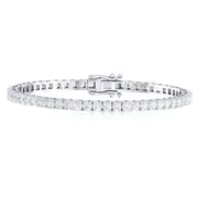 Zamel's Celebration 18ct White Gold Round Cut 5ct Diamonds Tennis Bracelet