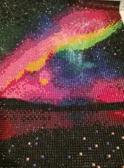 Completed Diamond Art Handcrafted Stunning Landscape Wall No Frame Accent 10x14"
