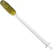 yztju Cucumber Picker - 20 cm 4-Prong Picking Tool - Pickles Pickles for Kitchens, Portable, Bakeries, Delicatesses, Pickles Peppers from Jars, Stainless Steel PVC Tools for Daily Use